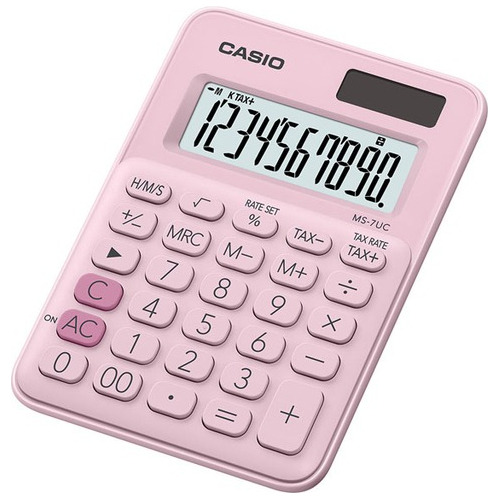 Calculadora De Escritorio Casio Ms 7 Uc Pk 10 Dígitos