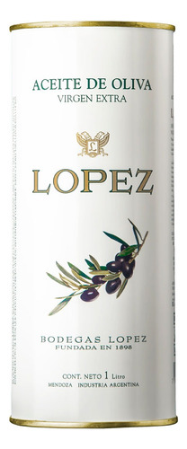 Aceite De Oliva Lopez Virgen Extra Lata 1 Lt