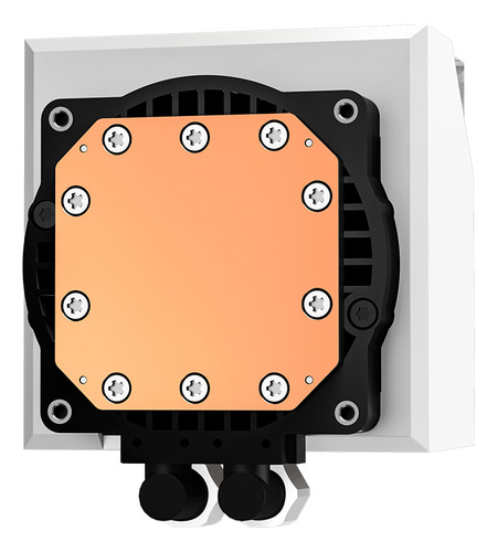 Refrigeração líquida branca Deepcool Lt240 Argb 2x120mm Led Rgb