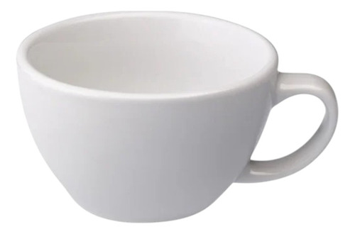 10 Tazas Latte 300ml Porcelana Blanca