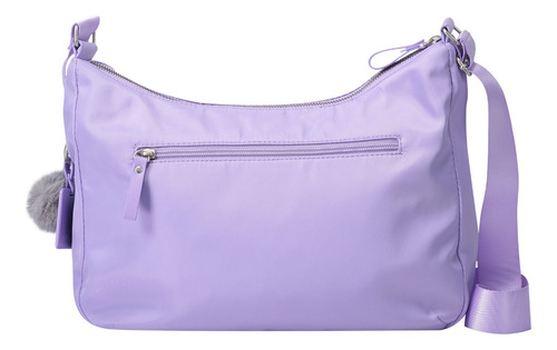 Totto Bolsa De Dama - Mujer Crossbody Satchel Ade231 Color Violeta Diseño de la tela Lisa