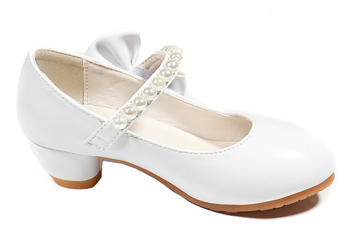 Zapatos De Tacón Alto Estilo Princesa Para Niñas Con Nudo De