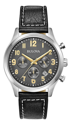 Reloj Bulova Classic Chronograph Para Hombre, Acero Inoxidab