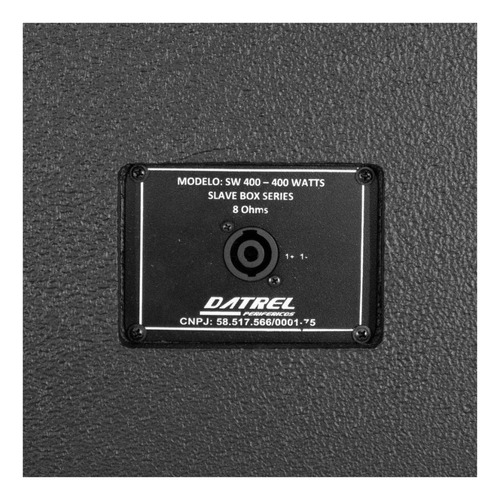 Kit Caixa Ativa + Passiva Datrel Swa400 Falante 15 Preto