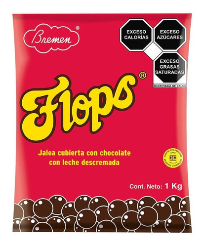 Flops Jalea Cubierta Con Chocolate Bolsa Con 1 Kg