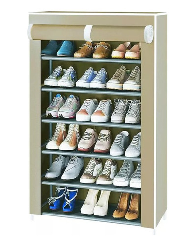 Zapatera Cafe De 6 Niveles: Closet Organizador Para 18 Pares