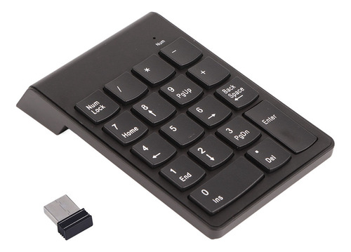 Teclado Numérico Ultradelgado Inalámbrico De 2,4 G Con 18 Te