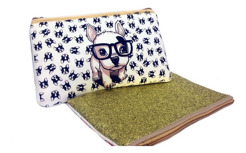 Cartuchera Grande De Neoprene Glitter Personalizada
