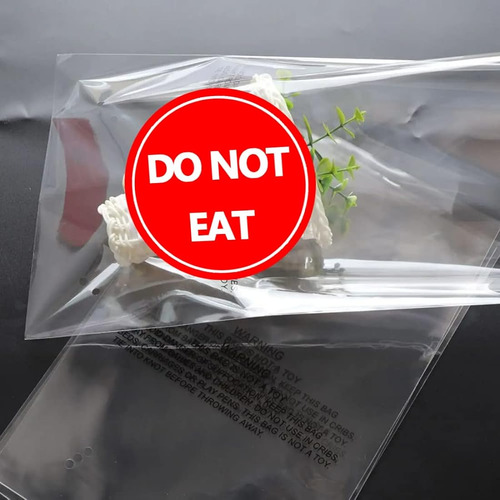 Cintas Adhesivas De Advertencia Do Not Eat Calcomanías