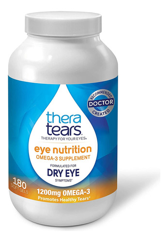 Theratears Suplemento Omega 3 De 1200 Mg Para Nutricion Ocul