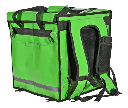 Mochila Reparto Alimentos Pizza Uber Impermeable Color Limon