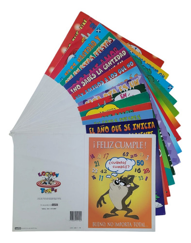 Tarjetas Looney Tunes Original 1996 Regalo Cumple Navidad Bugs Bunny Cumpleaños
