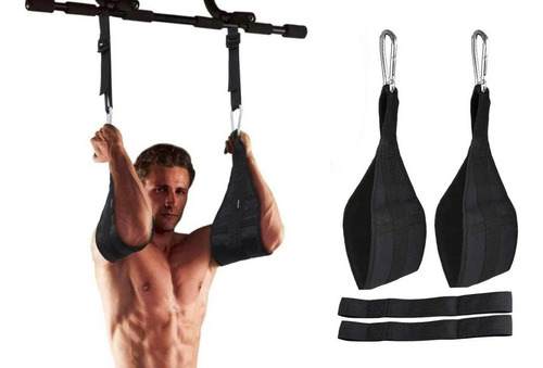 Kit Correas Bandas Ajustables Abdominales Barras Dominadas