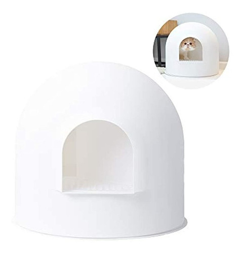 Pidan Igloo - Caja De Arena Para Gatos, Con Tapa, Con Cúpula