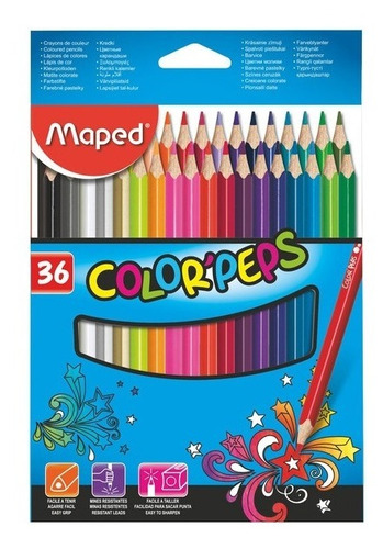 Lapices De Colores Colorpeps X 36 De Maped En Magimundo !!