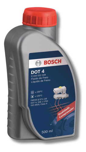 Fluido De Freio Original Bosch Dot 4 500ml