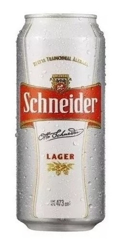 Lata Schneider Lager 473ml Cerveza Bebidas 01almacen