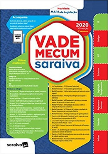 Vade Mecum Saraiva 30ª Edição 2020 - 2º Semestre