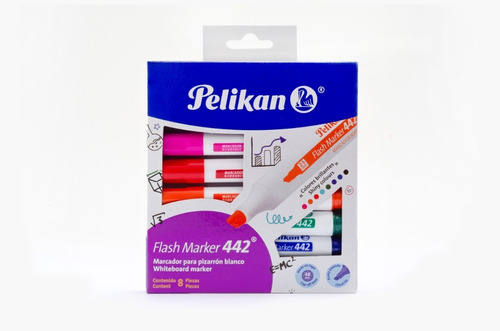 Imagen 1 de 5 de Marcadores Para Pizarra Pelikan 442 X 8 Colores