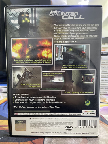 Jogo Tom Clancys Splinter Cell Ps2 Europeu Leia A Descrição