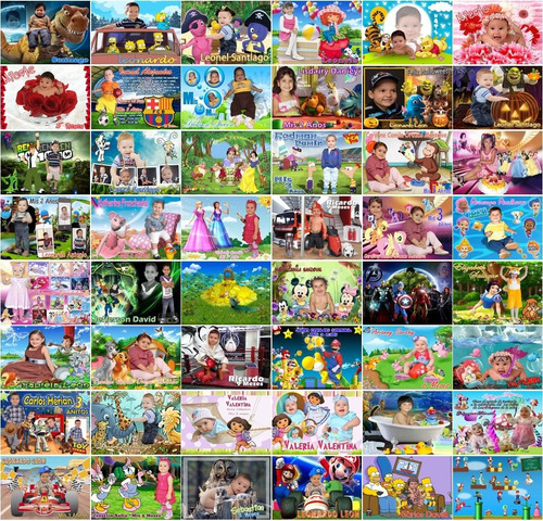 500 Plantillas Photoshop Niños Infantiles Psd Fotomontajes