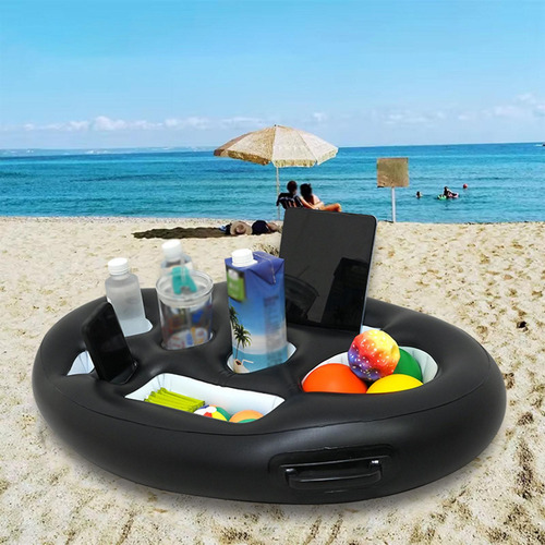 Soporte De Bebida Flotante Inflable Soporte Para Accesorios