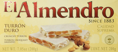 El Almendro Turrón De Almendras Crujiente, 7.05 Onzas / 200g