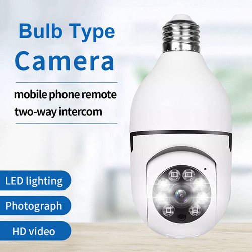 Câmera De Segurança Bulbo Sem Fio Wifi 1080p