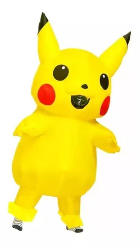 Fantasia Inflavel Pikachu: Pokémon Cosplay Carnaval Halloween