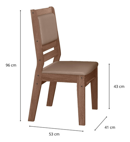 Conjunto Mesa Sala De Jantar Com 4 Cadeiras Lugares Quadrada