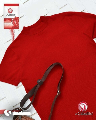 Colorante Caballito Teñir Telas Ropa Tye Rojo Granada (2pz)