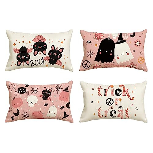 Lindas Fundas De Almohada  Happy Halloween Boo  Fantasm...