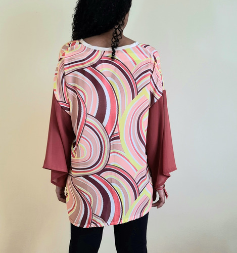 Imagem 4 de 4 de Blusa Bata Feminina Tecido Vitória