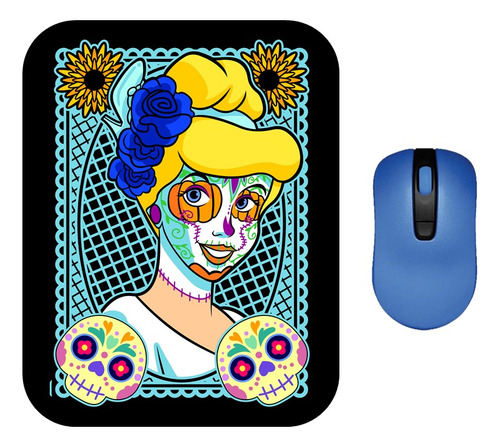 Mouse Pad Princesas Cenicienta Catrina Halloween 6