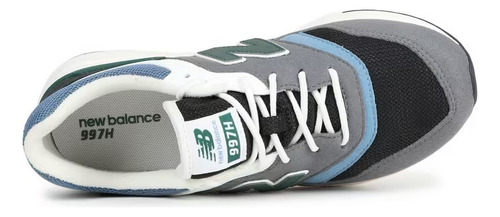 Tenis New Balance 997 Running Gris Con Verde Niño Grande / C