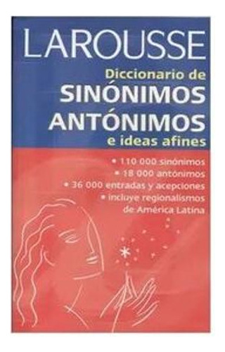 Libro Diccionario De Sinónimos Y Antónimos