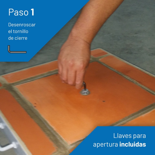 Tapa Cámara Inspección Galvanizada Altura 8 Cm 60x60 Libres
