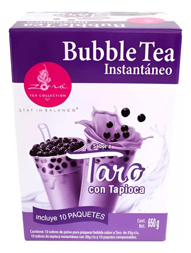 Taro Con Tapioca Bubble Tea, Zoma