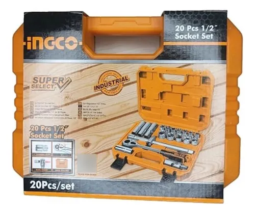 Juego Dados 1/2 X 20 Pcs Super Select Ingco Hkts12201