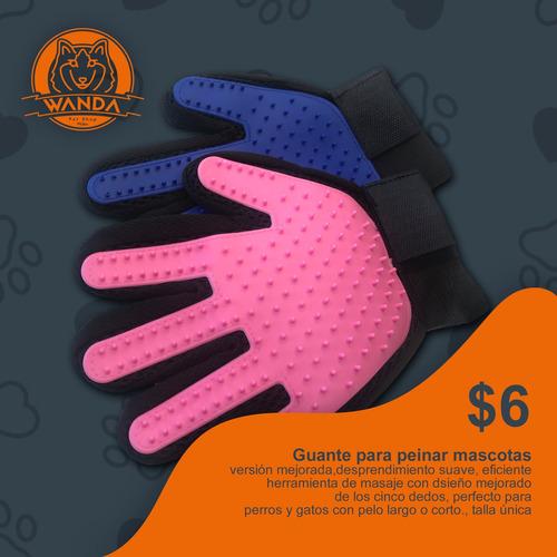 Guantes Quita Pelo, Para Baño Húmedo O Seco