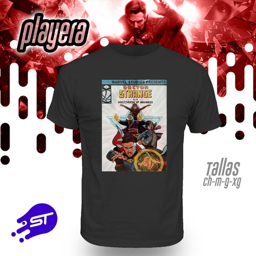 Imagen 1 de 3 de Playera Alusiva Doctor Strange 2 Con Envió Doc2-002