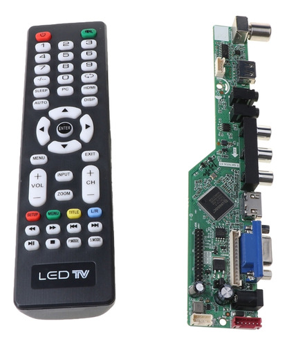 Kit De Placa Controladora Lcd V29 Av Tv Vga Compatible Con H