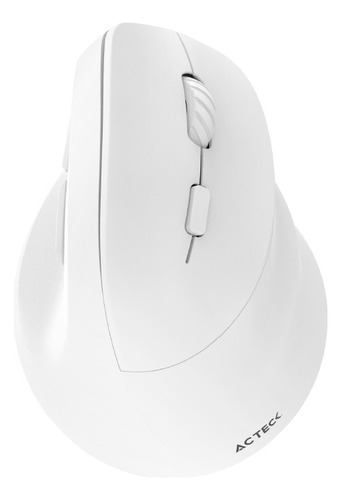 Mouse Ergonomico Vertical Acteck 2.4 Ghz 2 Modos Bt Mi520 Color Blanco