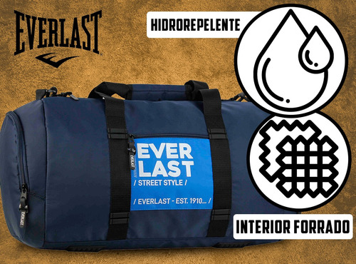 Imagen 7 de 10 de Bolso Everlast Gym Grande Deportivo Urbano Reforzado Tira De Hombro Color La Mejor Calidad! Diseño Local By Happy Buy
