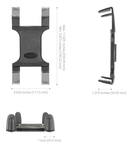 Soporte Arkon P/ Tablet 8 a 18" Entre Apoyacabezas de Auto iPad Air Pro