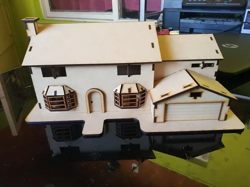 Casa Para Armar De Los Simpsons 55 Piezas Con Instrucciones