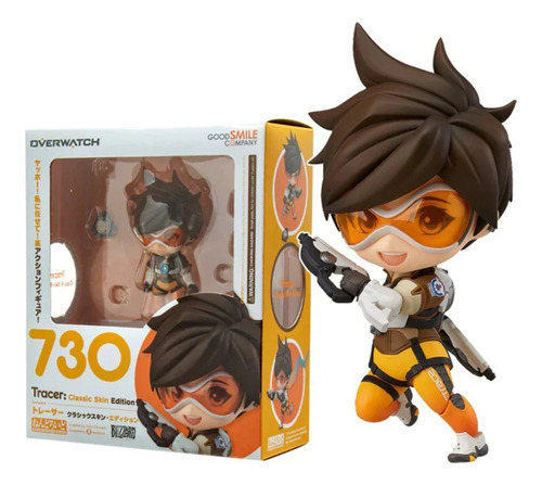 Tracer Classic Overwatch 730 Nendoroid Figma Figura Juego