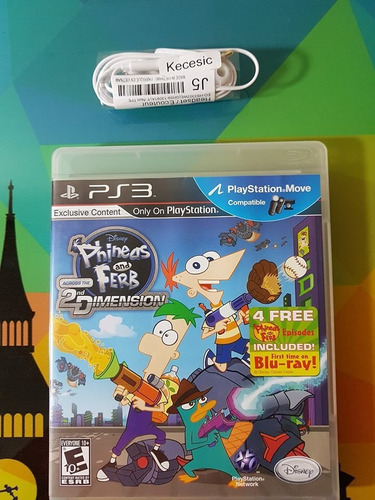 Phineas And Ferb 2nd Dimension Playstation 3 Ps3 Buen Estado