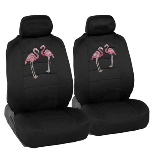 Cubiertas De Asiento Con Respaldo Bajo Flamingo Birds