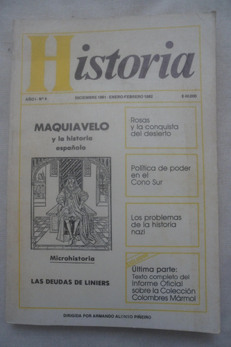 Revista Historia Nro 4. Dirigida Por Armando Piñeiro. 